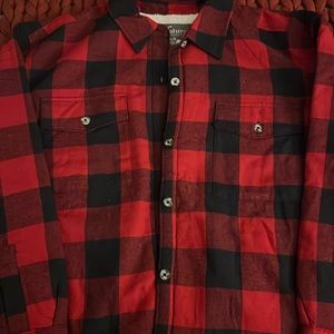 Fleece lined flannel